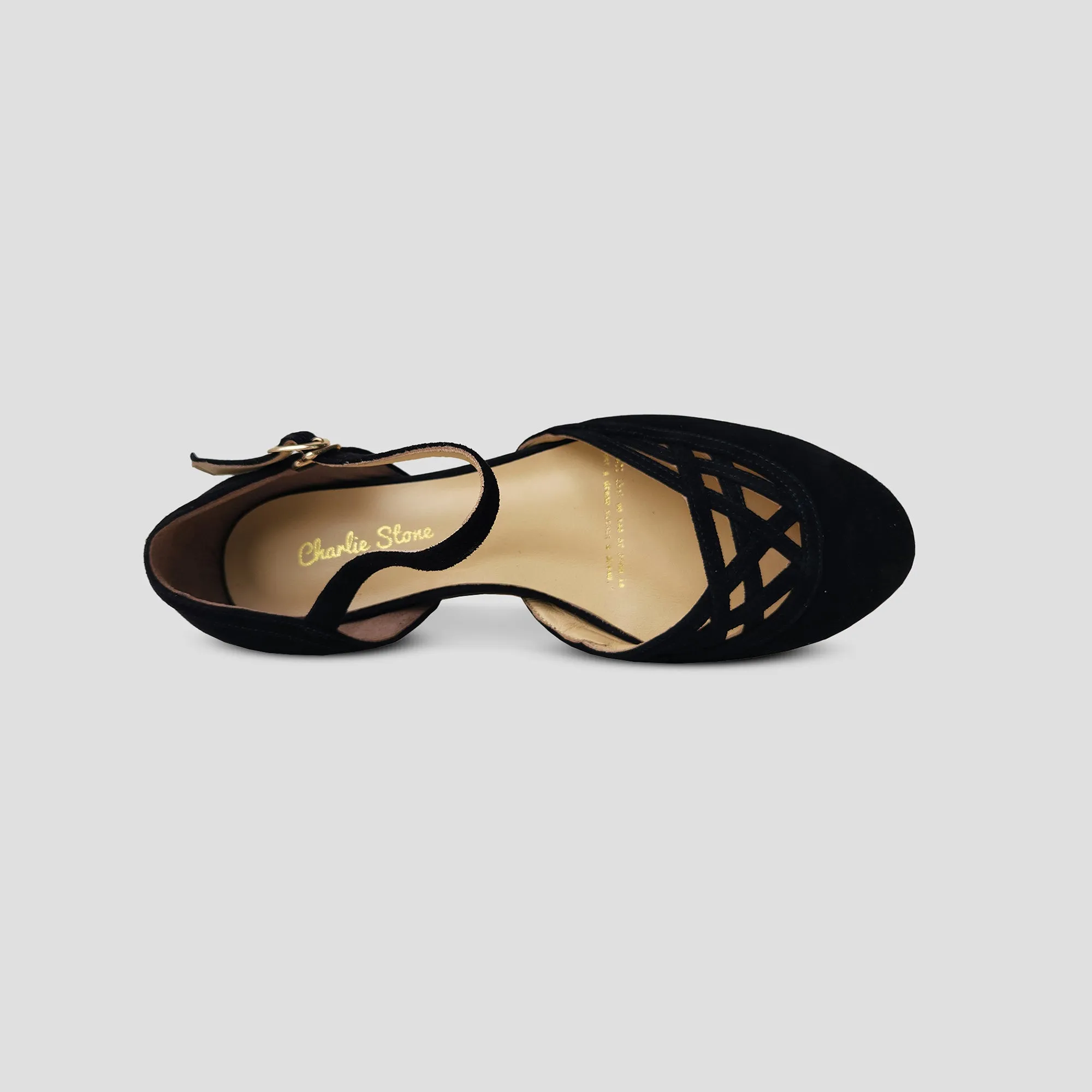 Cushioned Footbed Serpente (Black)