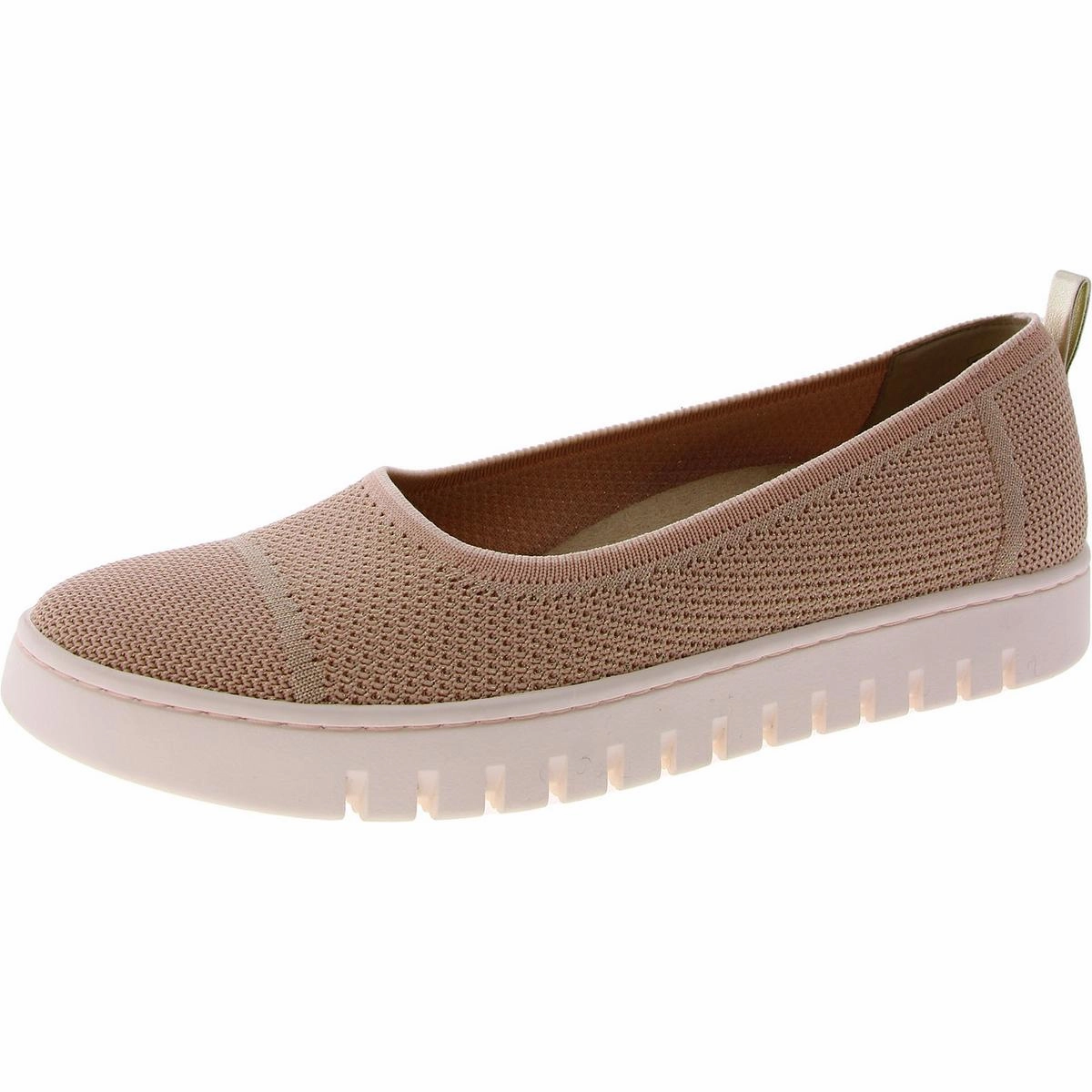 Uptown Skimmer Womens Knit Slip-On Sneakers Fringed Tongue Airy Construction
