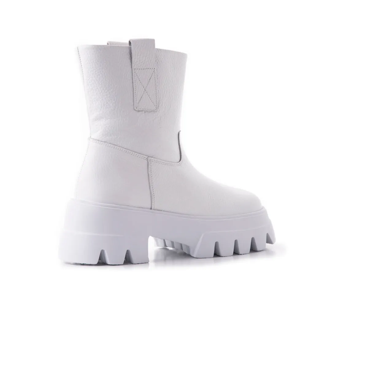 Alaska White Leather Easy Walk All-Purpose Fashion