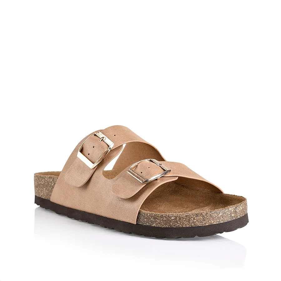 Xylo Footbed Slides - Biscuit Softee Beach Glow
