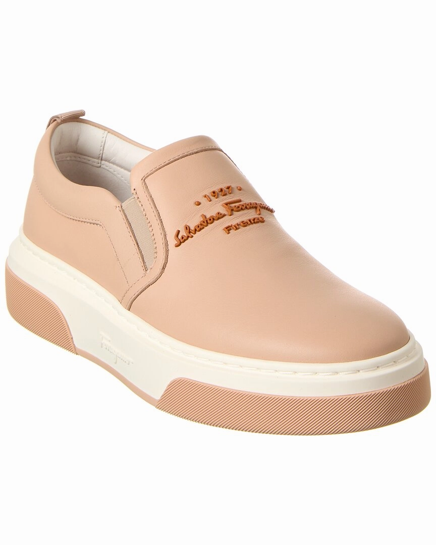 Ferragamo Cassina Leather Slip-On Sneaker Urban Dawn Fast Glide