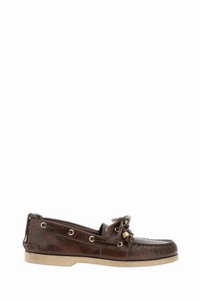Harbor Walks Leather Boat Loafer With Moccasin Toe