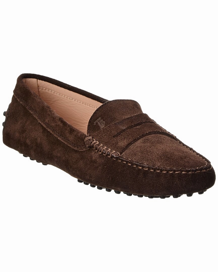 TODs Suede Loafer Fall Mood