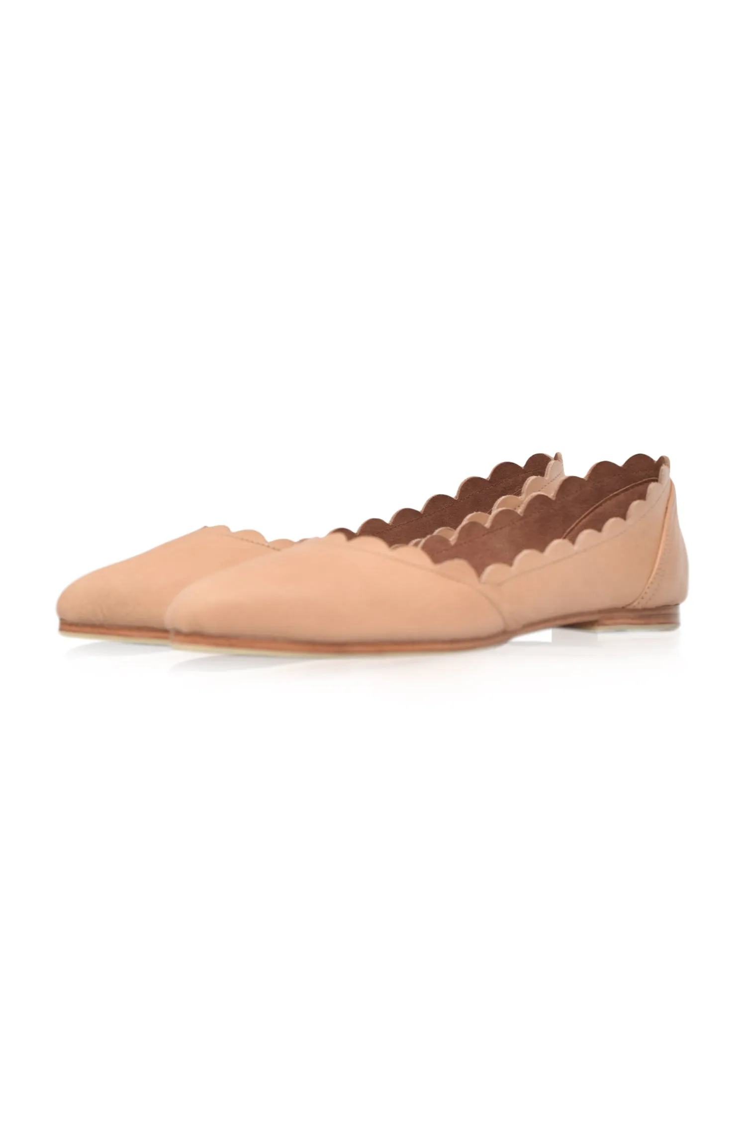 Herb Glow Beach Glow Valentina Leather Ballet Flats