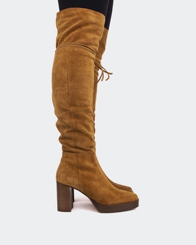 Veneto Cognac Suede Trendy Footwear