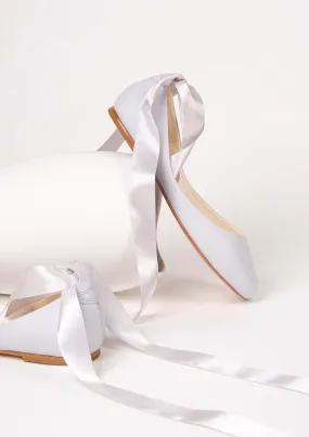 SIENNA BALLET FLATS ?C SEA GREY Field Play