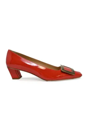 [WS6778] Roger Vivier | Low Heel Pump High Density Luxe Leather Heels