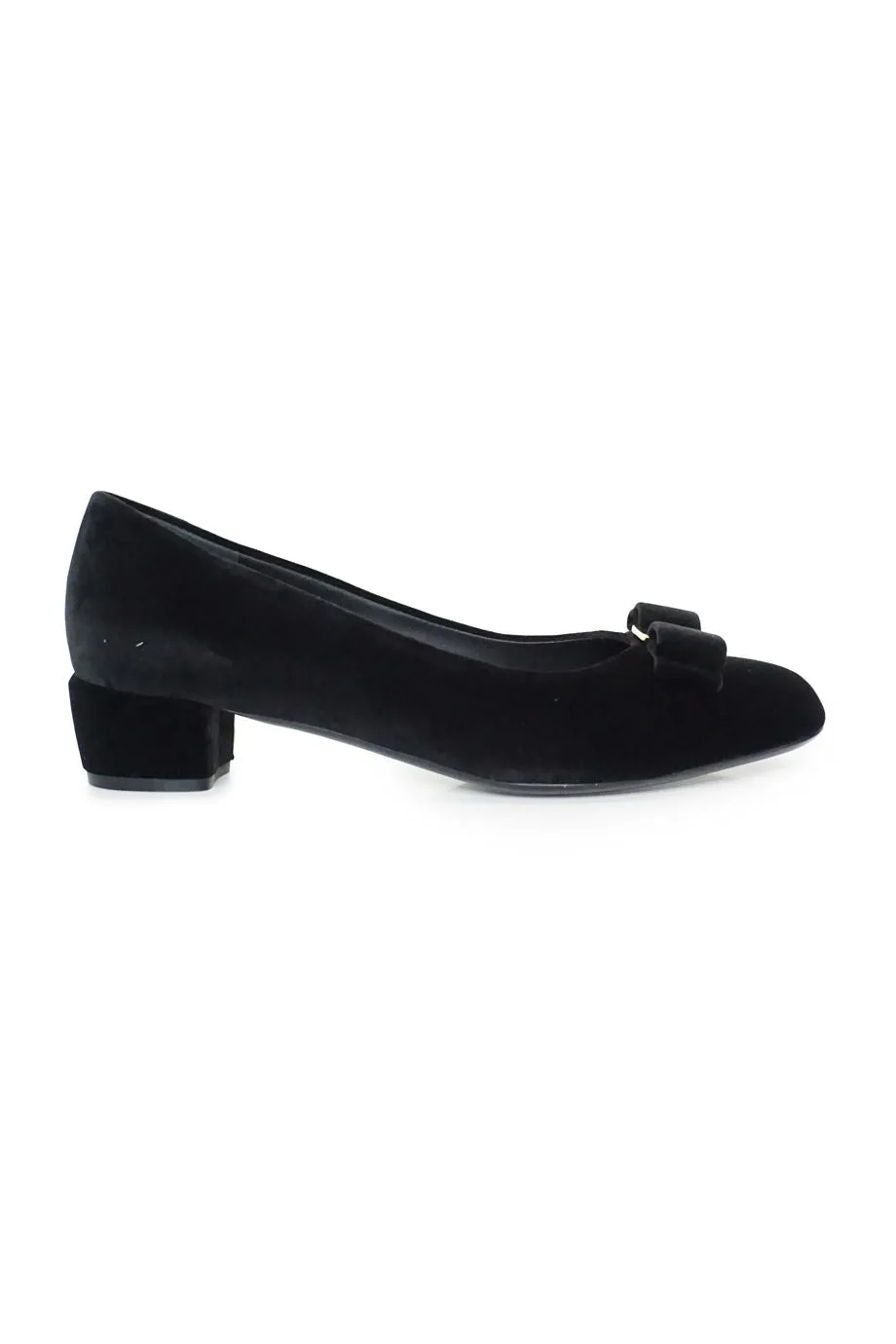 [WS4864] Salvatore Ferragamo | Low Heel Pump Wedding Day Stilettos Boho Chic Heels