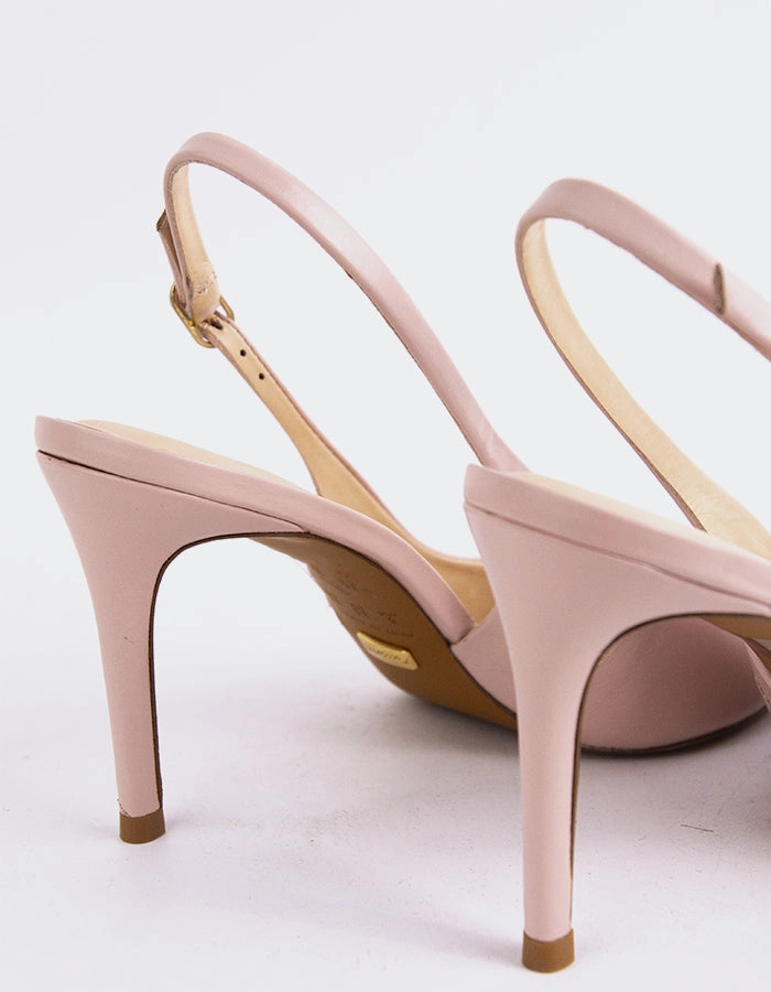 Comfortable High Heels Borage Pink Leather