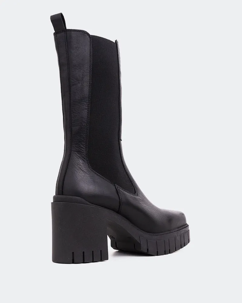 Winter Fashion Modern Feel Vienne Black Leather