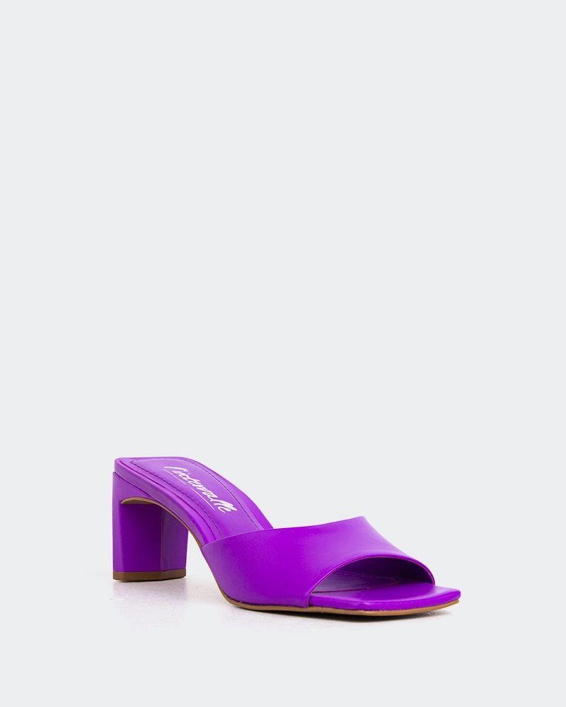 Shock Absorbing Heel Visalia Violet Leather
