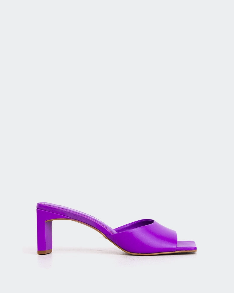 Visalia Violet Leather Comfort Sandal Quick Slip Shoes