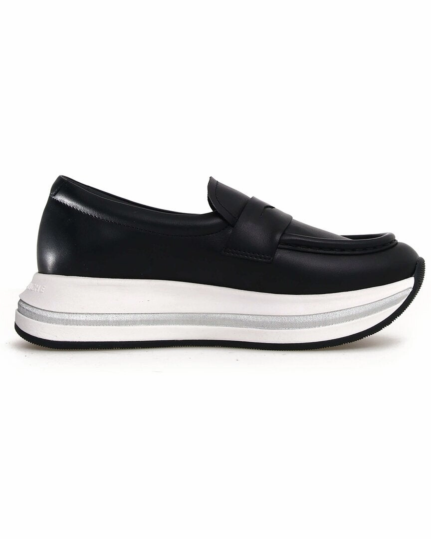 VOILE BLANCHE Merry Leather Loafer Breathable Casual Shoes