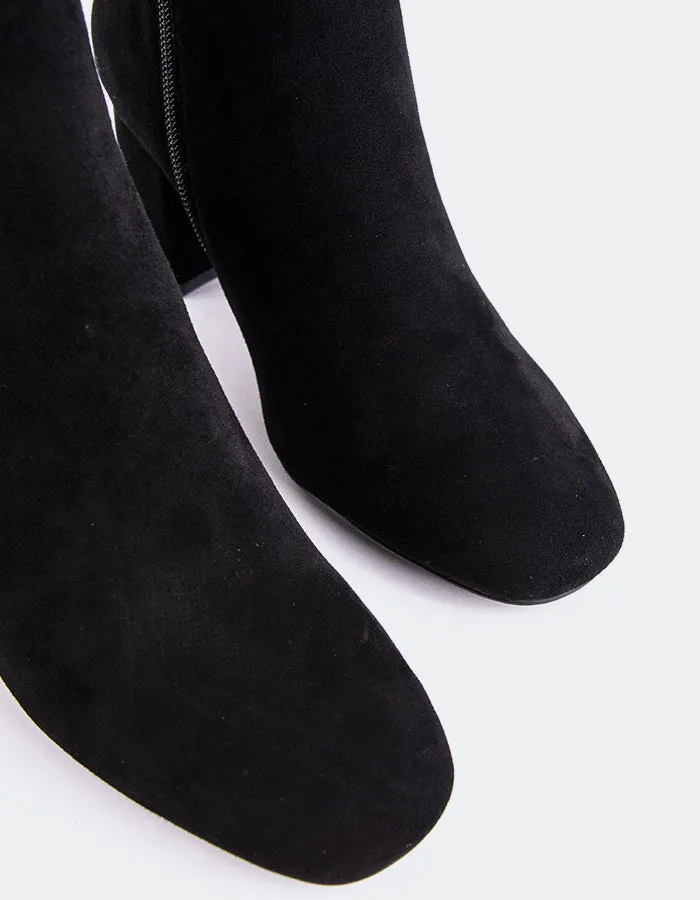 Sarchi Black Suede Slip On Style