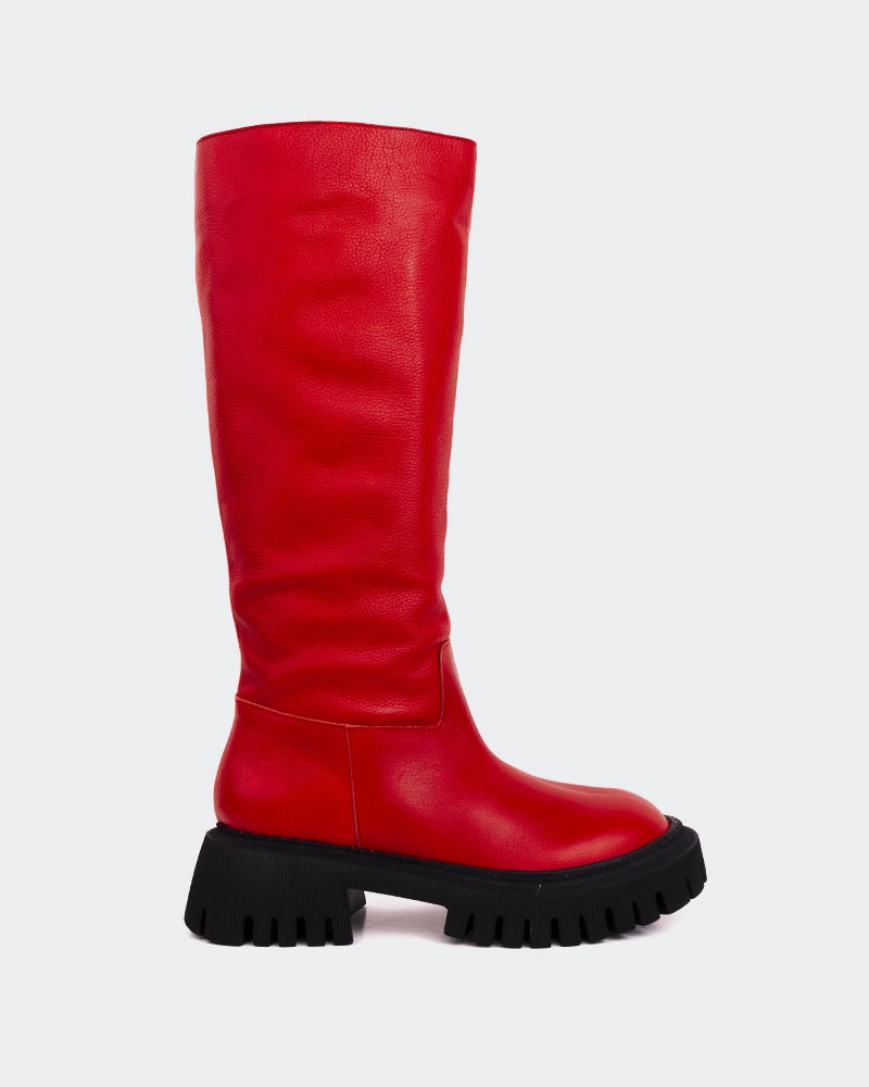 Eco Friendly Tannery Leather Lining Rector Red Leather