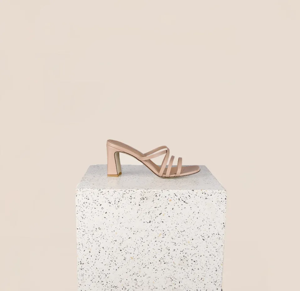 Terni Beige Nude Chic Sandals for Day synthetic material
