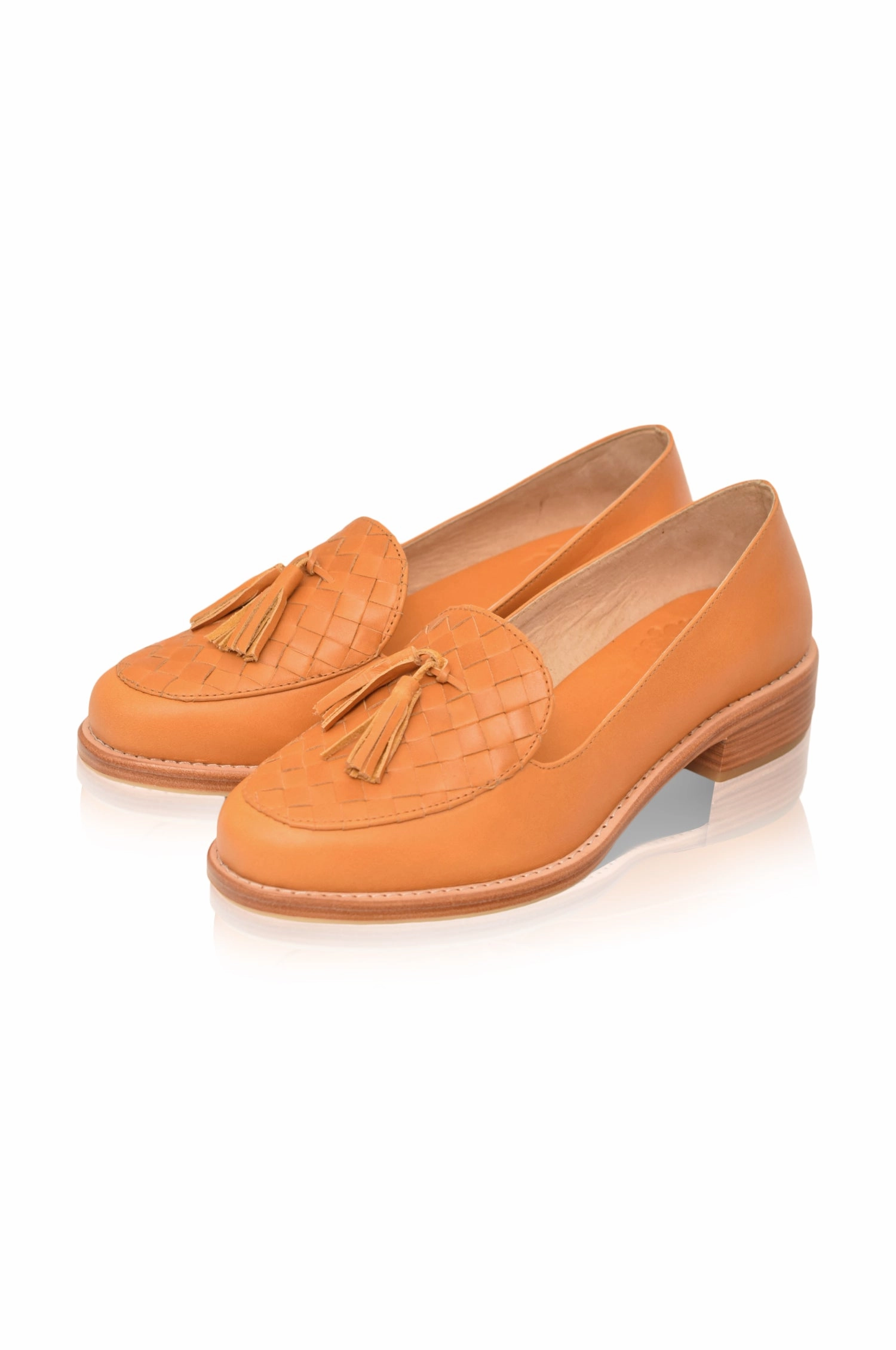 Workwear Classic Oxfords Romantic Oxfords Nikita Woven Leather Loafers
