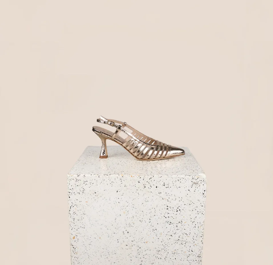 Fashionable Shoes Prato - Gold Snake