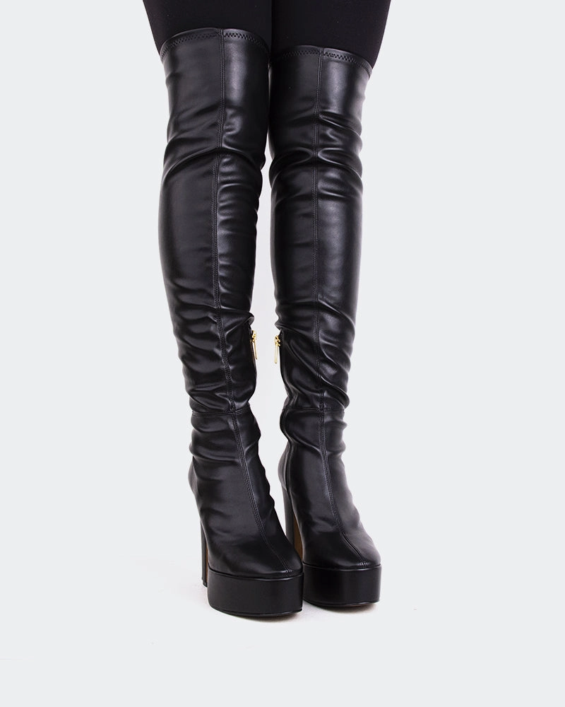 Weather-Ready Day Fashion Kalaf Black Stretch