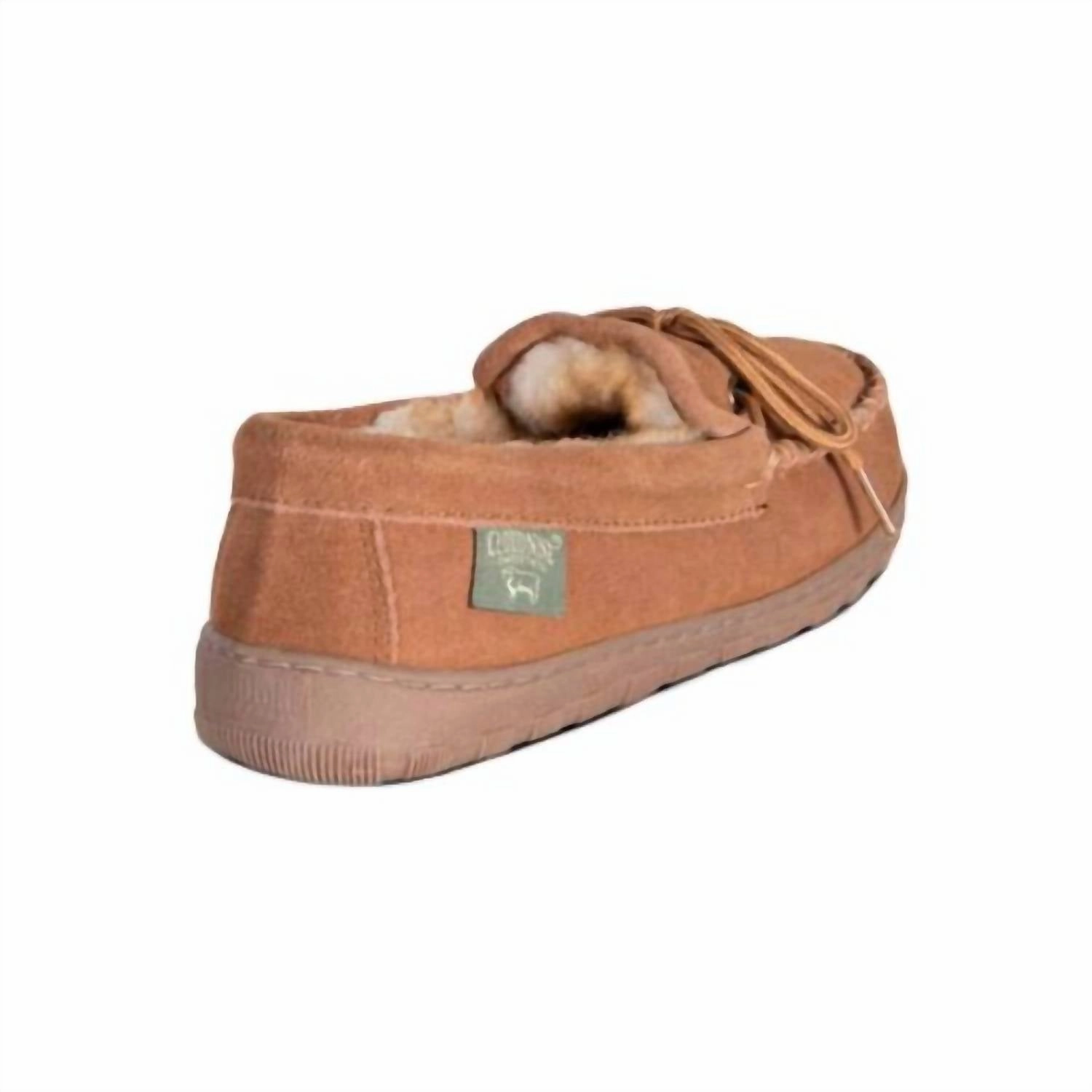 Women Leather Moccasin In Chestnut Weekend Casual Versatile Comfort Shoes