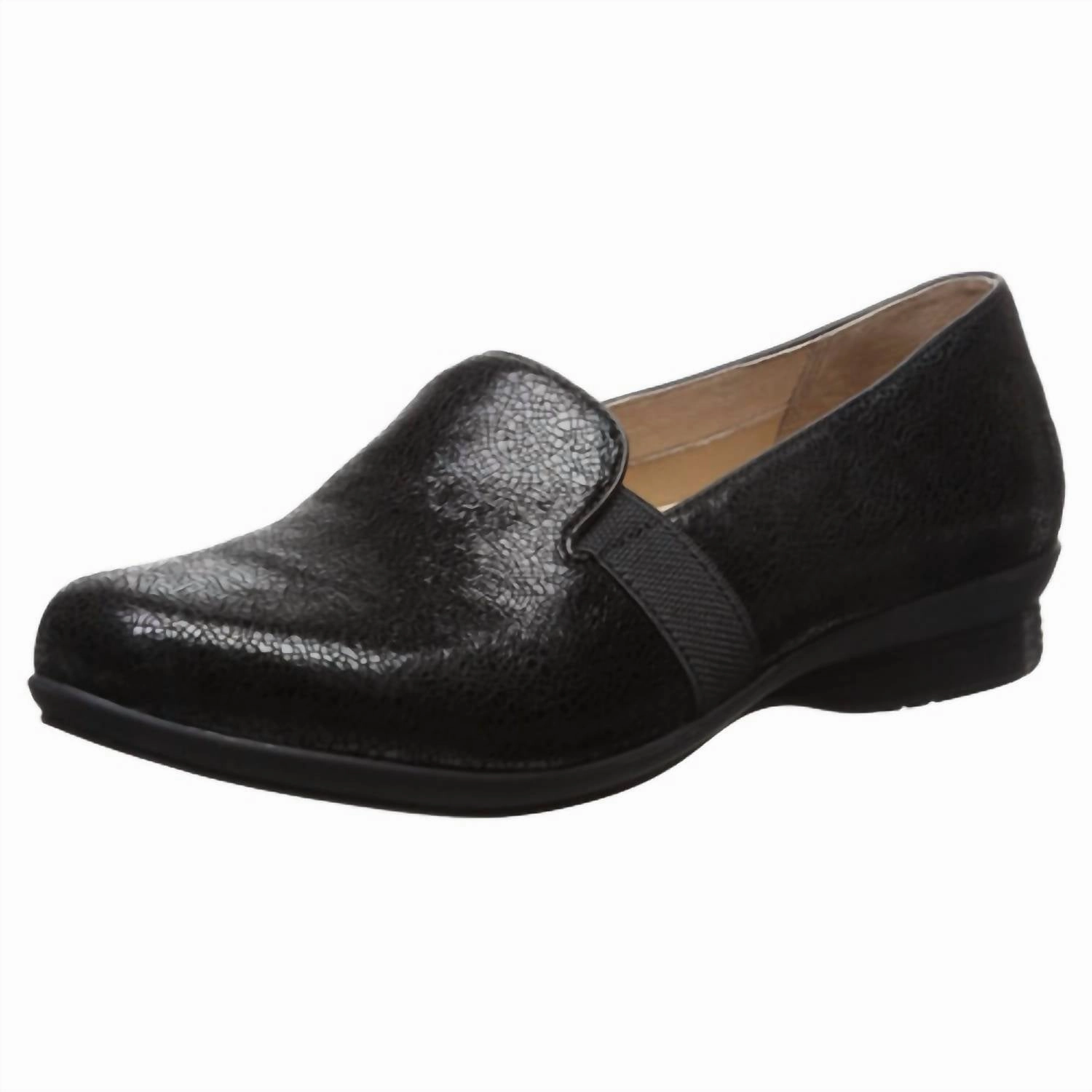 Women's Addy Loafer Black Crackle Quick Move Firm Safe