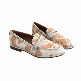 Music Spot Women's Birch Cow Loafer Shoes In Ivory Cow