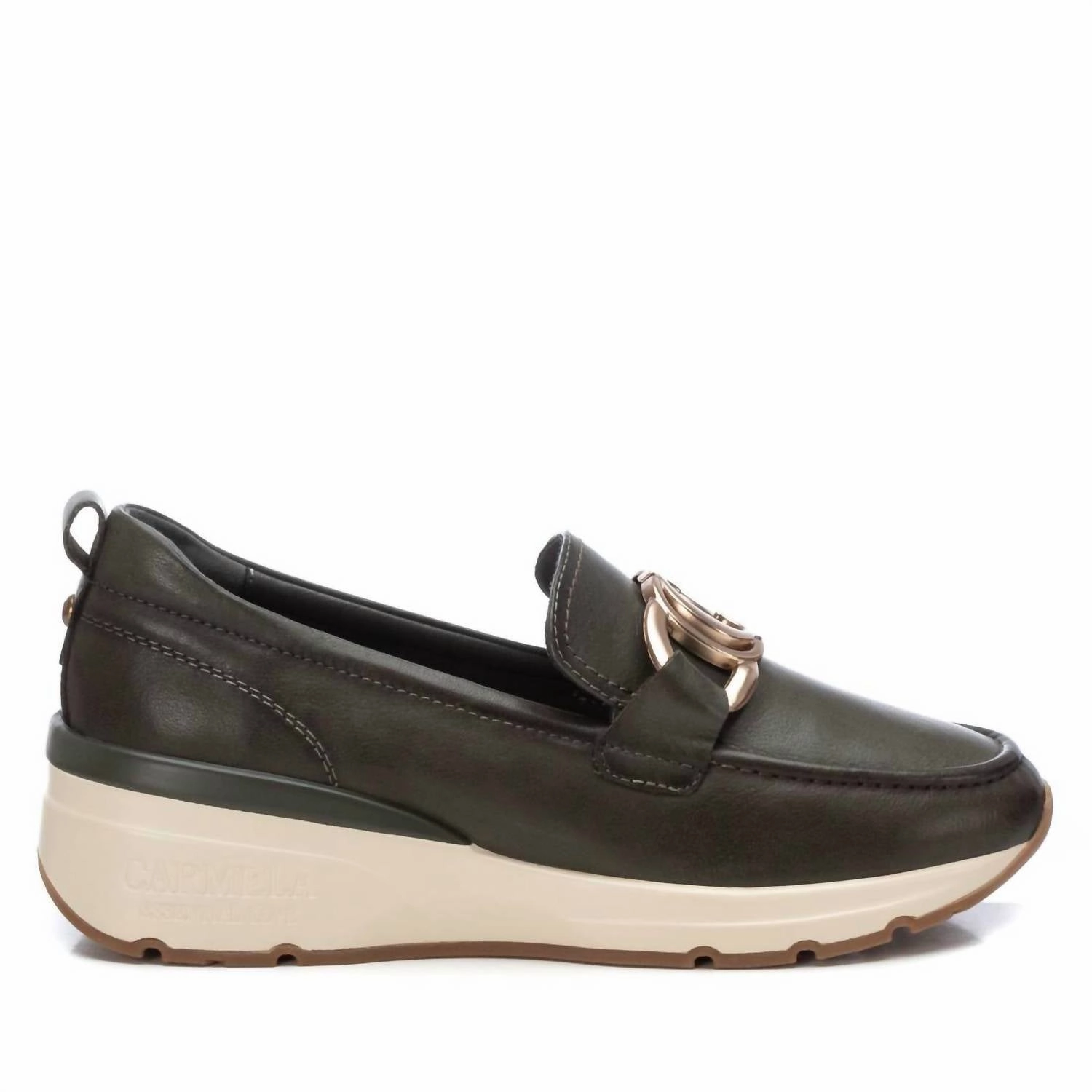 Minimalist Women's Carmela Collection Moccasins Shoes In Kakhi