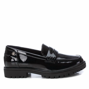 Women's Casual Patent Leather Moccasin Shoes In Black Toe Guard Air Breeze
