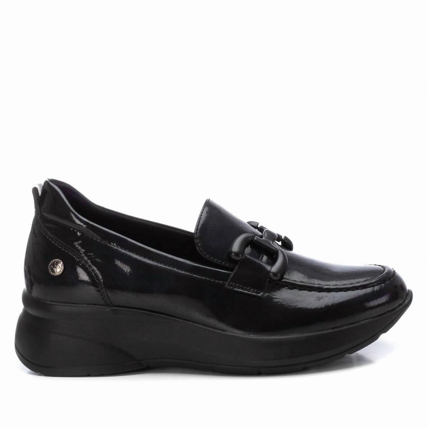 Step Grip Walk Proud Women's Casual Wedge Moccasins In Black