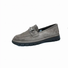 Open Lane Women's Chic Too Loafers In Grafite Suede