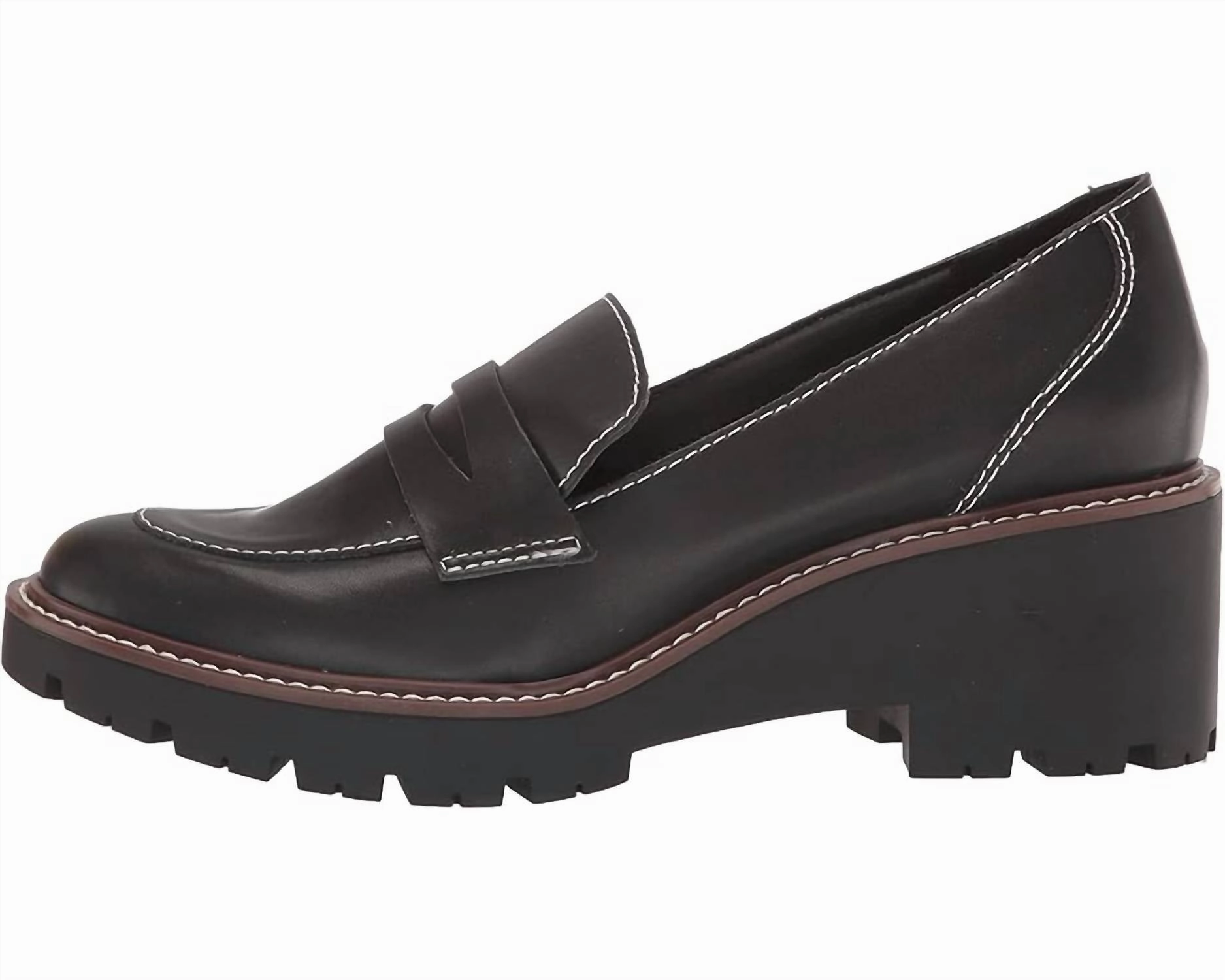 Women's Dulce Loafers In Black Leather / Calf Leather Durable Material