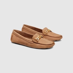 Women's Dylan Chain Driver Loafer In Tan Urban Ready