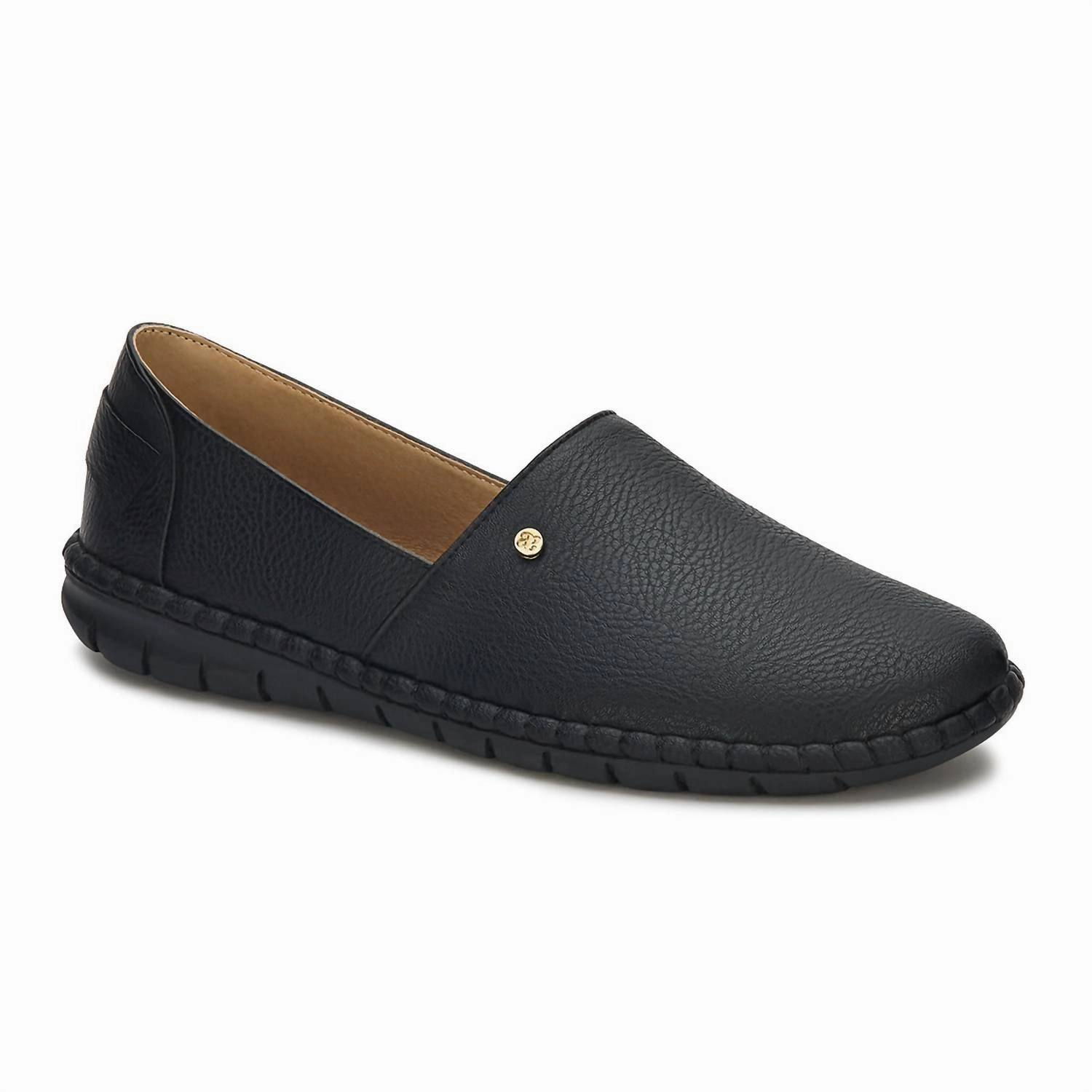 Air Step Comfortable Casual Wear Women's Flat Moccasins In Black
