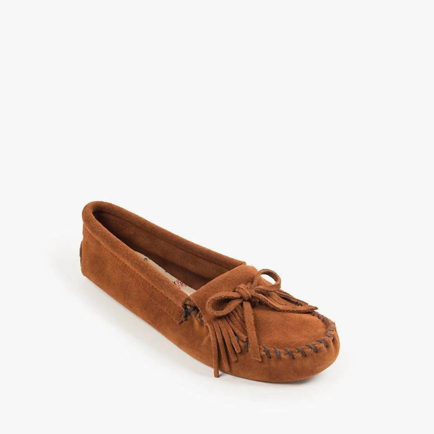 Women's Kilty Softsole Moccasin In Brown Drawstring Lace