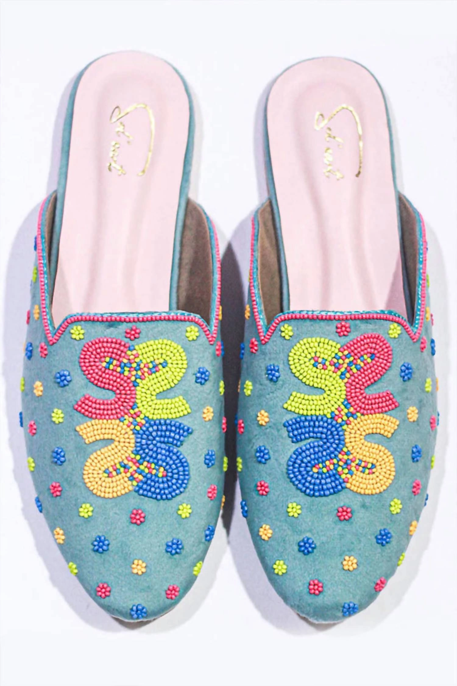 Indoor Women's Logo Slip On Shoe In Blue