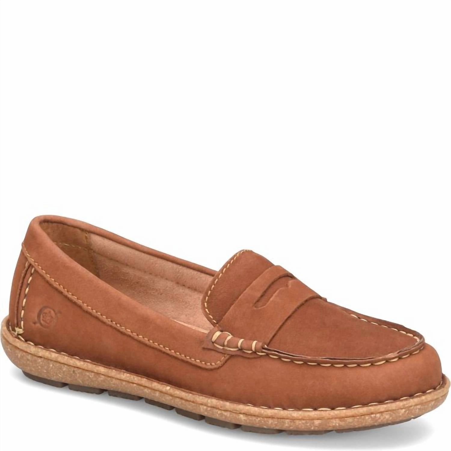Women's Nerina Slip On Shoe In Maple Leaf Nubuck Heel Care