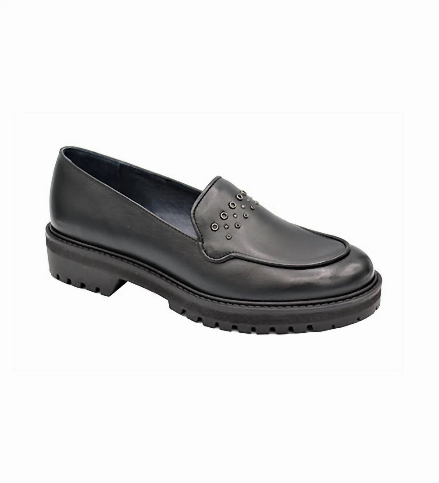Women's Rumer Loafer - Medium In Black Elastic