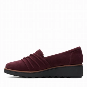 Free Path Women's Sharon Villa Loafer In Burgundy Suede