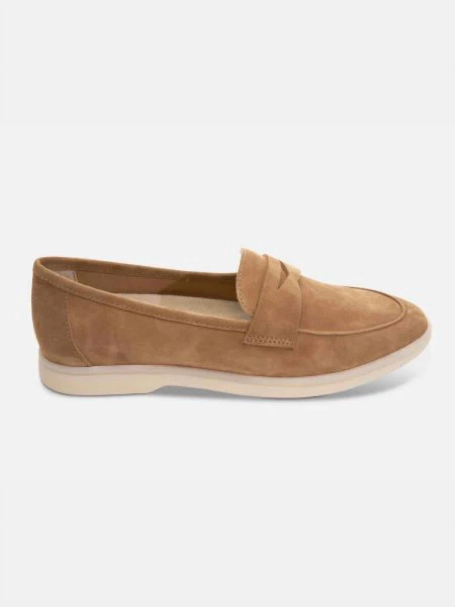 Sharp Profile Stylish Casuals Women's Undine Loafer Shoes In Cuolo Suede