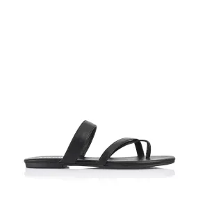 Tova Strappy Thongs - Black Jog Glow