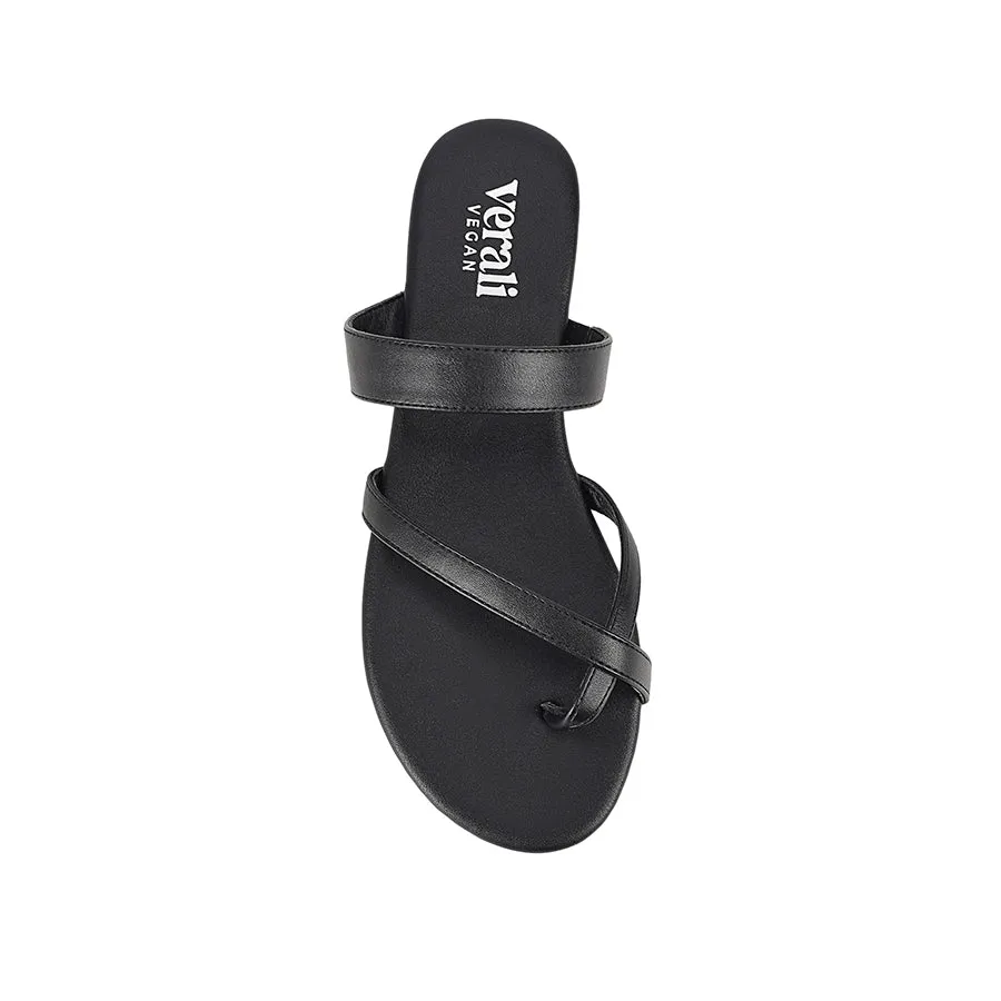 Tova Strappy Thongs - Black Lake View Cushioned