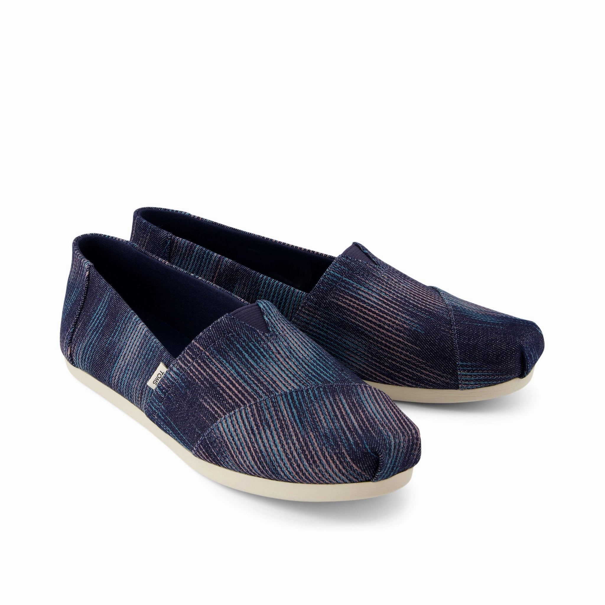 Breathable Style Alpargata Navy Novelty Denim