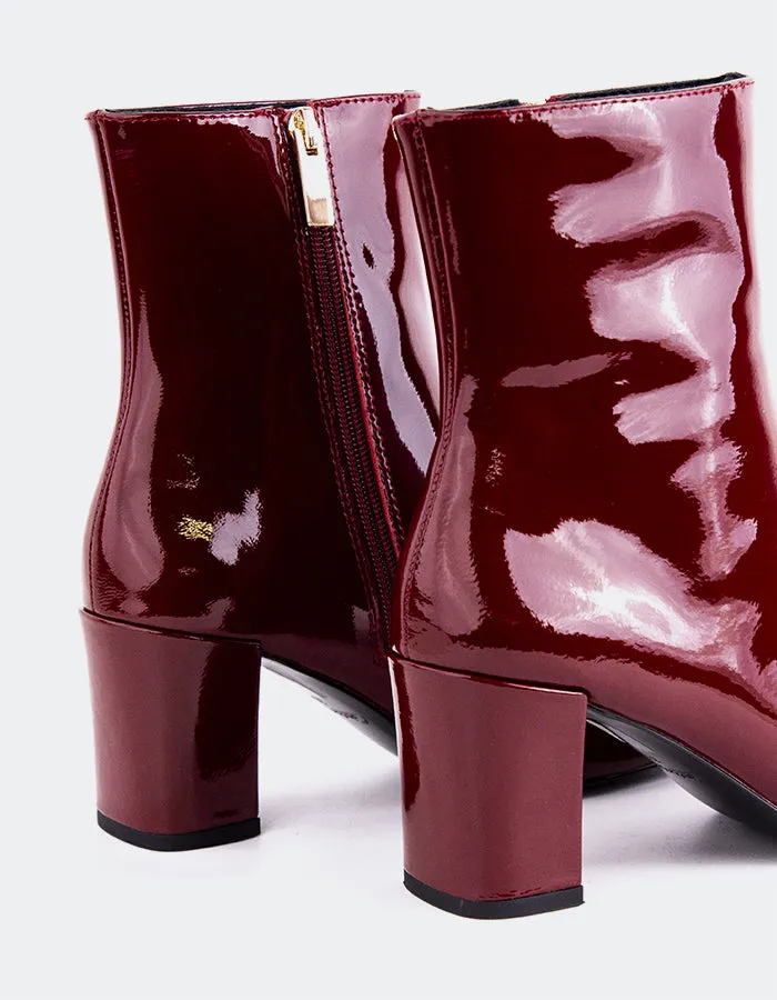 Jepson Burgundy Patent Outdoor Chic Classic Walk