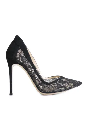 [WS5216] Gianvito Rossi | High Heel Pump Street Glam Floral Embellished Heels