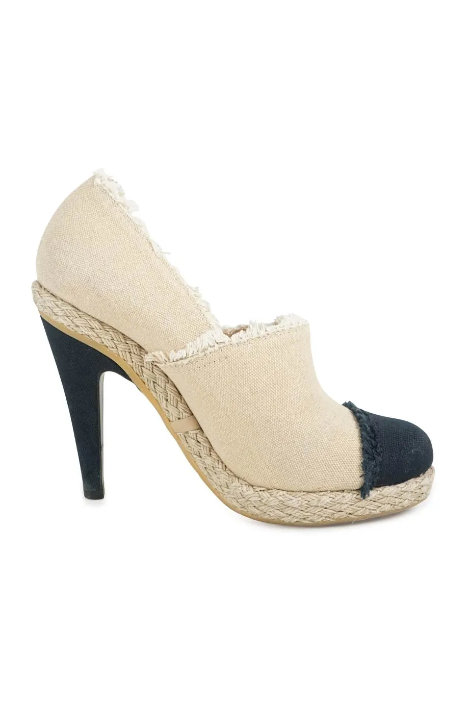 [WS5419] Chanel | High Heel Pump Vintage Stiletto Shoes Gold High Heels