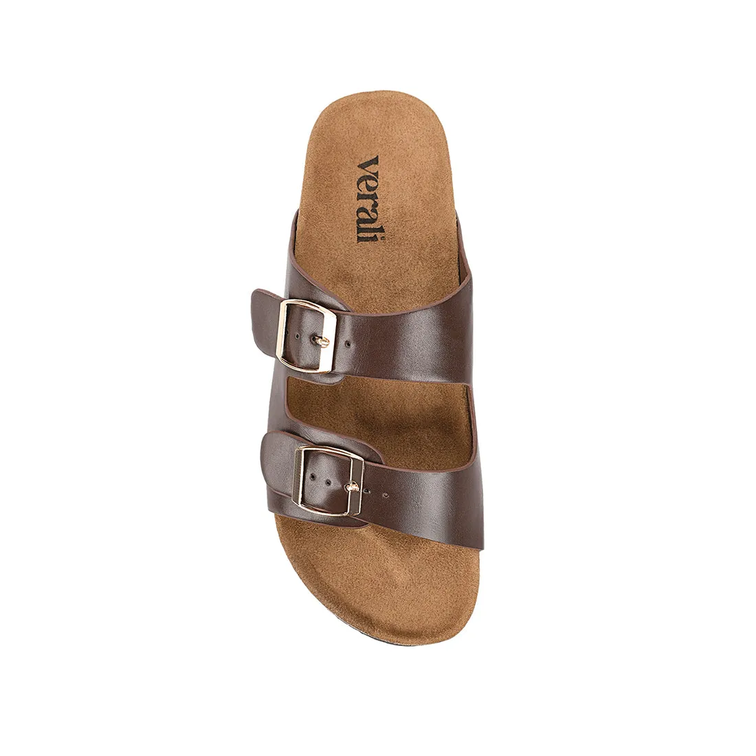 Bold Pop Xylo Footbed Slides - Chocolate Brown