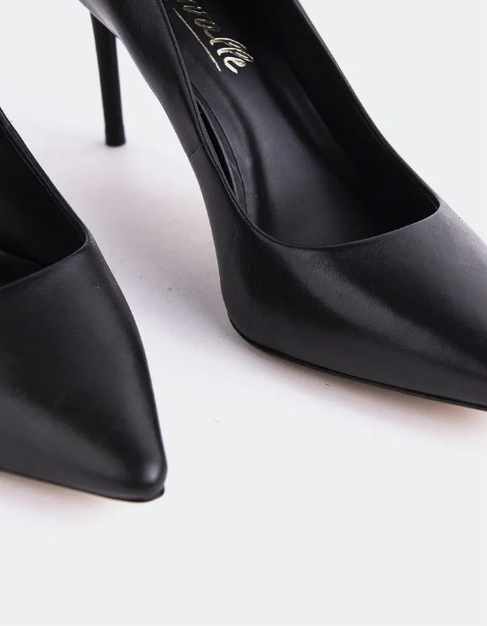 Zinnia Black Leather suede look Weekend Fun