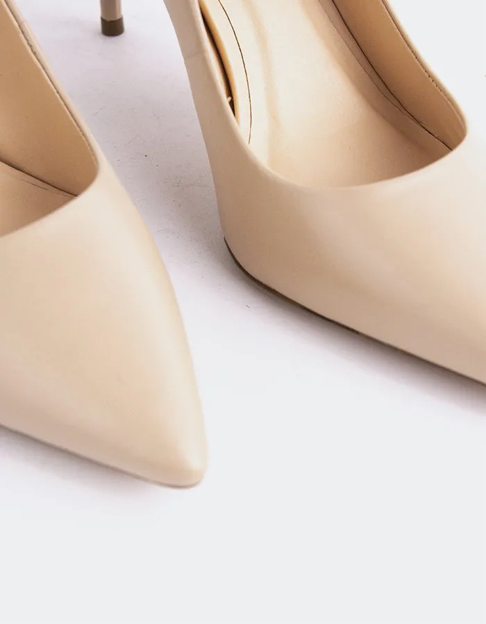 Zinnia Nude Leather Elegant Sandals Dress Shoes